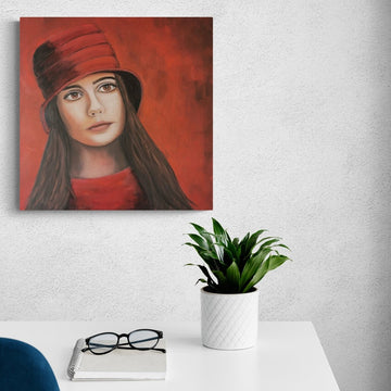 Lady in red